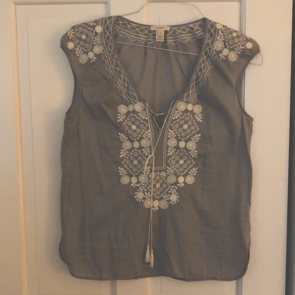 J.Crew Sleevless Cotton Summer Blouse - Picture 1 of 1